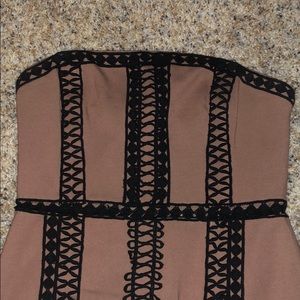 mini strapless dress